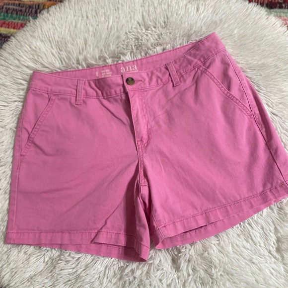 ANA • Pink Mid Rise Midi Short 5” Inseam - Picture 4 of 6